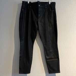 🆕 WOT👖GAP True Skinny Mid Rise, black jean with a sheen and sparkle 35/20R